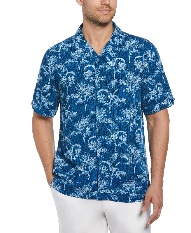 Palm Tree Print Shirt Modern Contemporary Chic