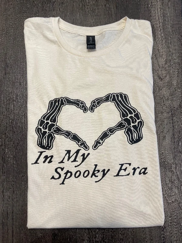 IN MY SPOOKY ERA SHIRT Solid Color Striped Floral