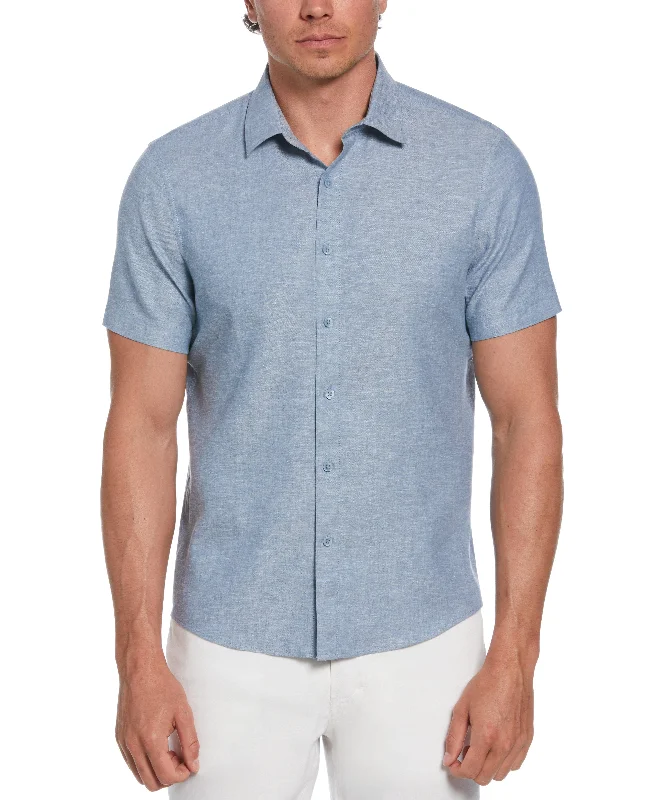 Cross Hatch Pattern Shirt Sequined Glittery Shiny