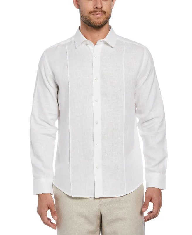 Solid Linen Sport Shirt Mesh Canvas Denim