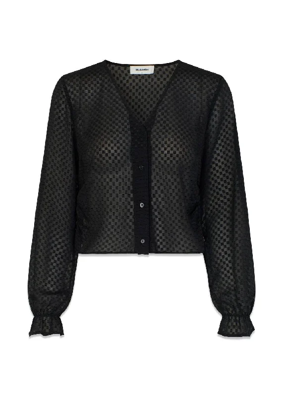 GracelleMD shirt - Black Denim Fabric Leather Fabric Suede Fabric