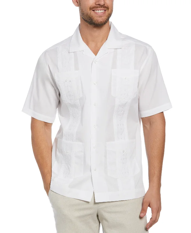 Authentic Embroidered Guayabera Shirt Handmade Hand-knitted Hand-woven