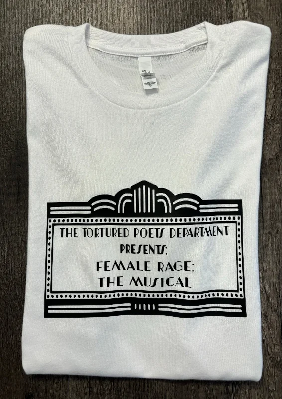 FEMALE RAGE: THE MUSICAL SHIRT Satin Blend Silk Blend Wool Blend