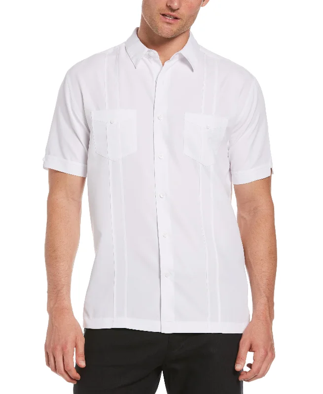 Two-Pocket Double Pintuck Shirt Modern Contemporary Chic