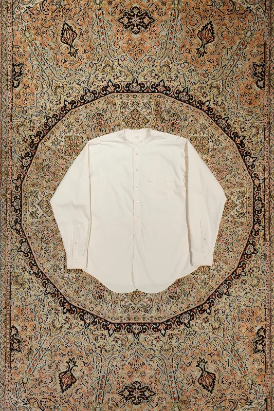 Taiga Takahashi BAND COLLOR SHIRT (IVORY) Elegant Classic Vintage