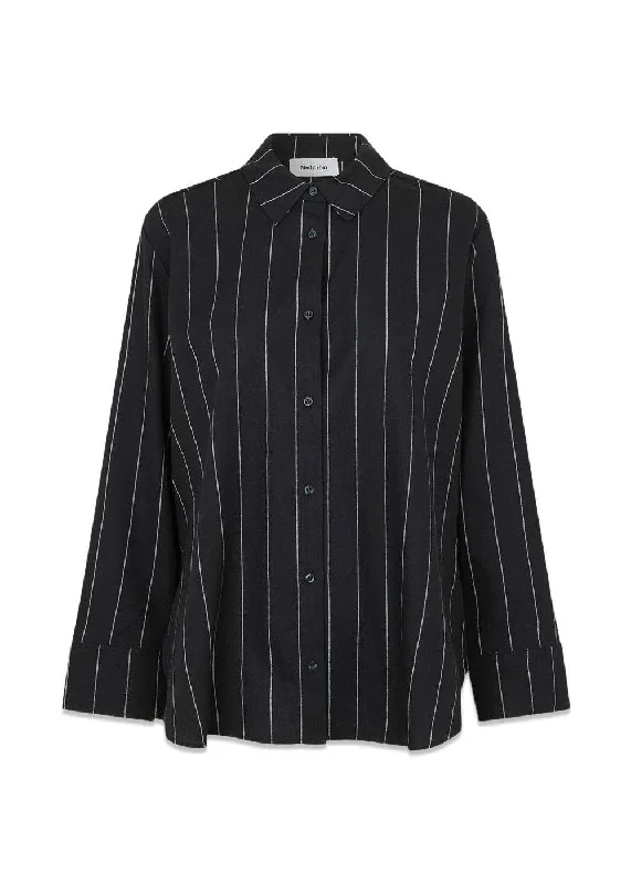 FiaMD shirt - Black Denim Fabric Leather Fabric Suede Fabric