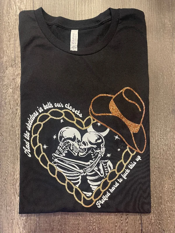 SKELETONS IN BOTH OUR CLOSETS SHIRT Elegant Classic Vintage