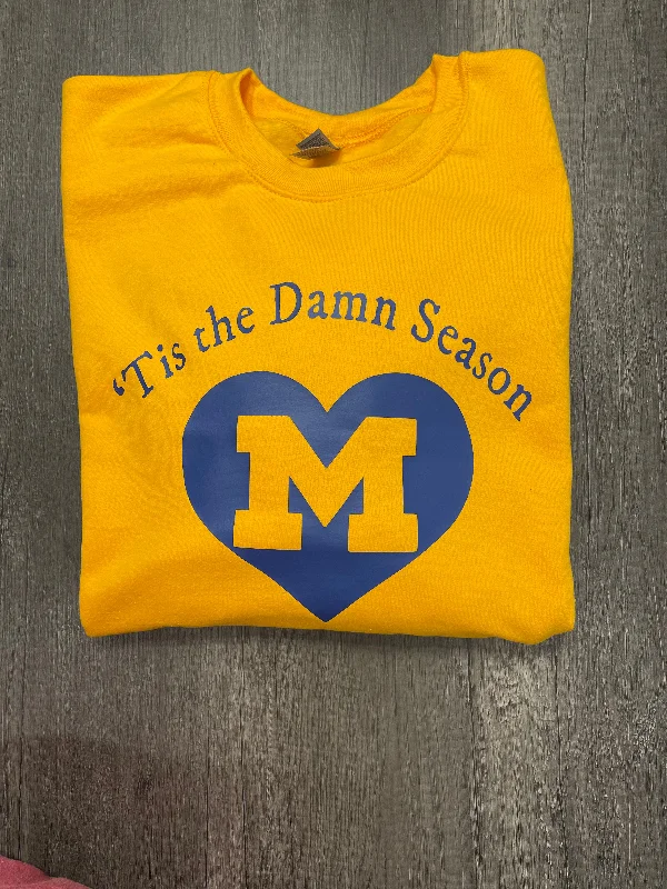 PERSONALIZED TIS THE DAMN SEASON SHIRT Chenille Brocade Lace