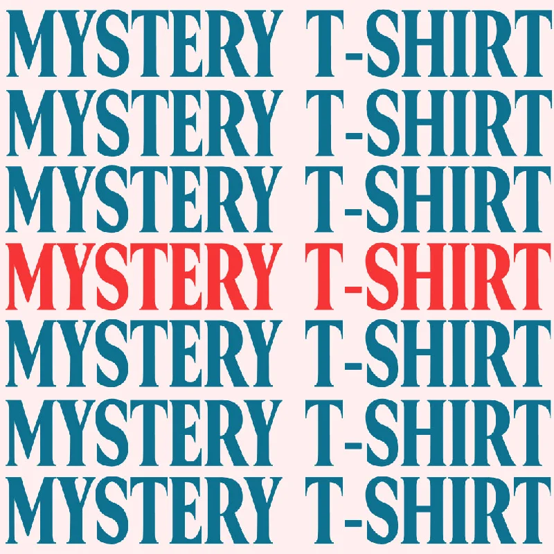 MYSTERY T-SHIRT Zippered Front Buttoned Front Snap Front