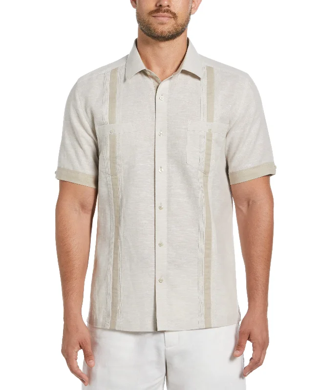 Linen Blend Cross Dye Guayabera Shirt Jersey Fabric Tulle Fabric Batik Fabric