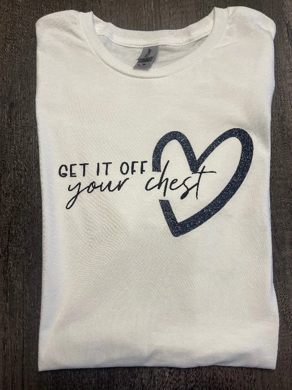 GET IT OFF YOUR CHEST SHIRT Oversized T-Shirt Spandex breathable