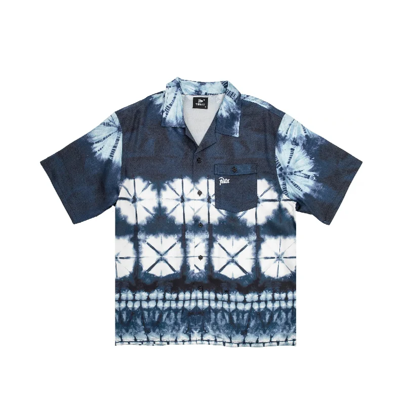 Patta Mens Shibori SS Shirt Graphic T-Shirt Round Neck Polyester
