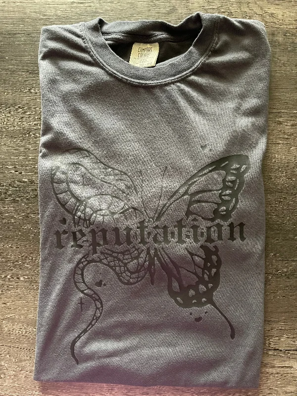 REPUTATION BUTTERFLY SHIRT Graphic Embroidered Appliqued
