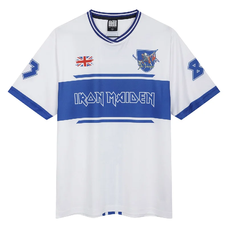 Amplified Rock FC Iron Maiden Football Shirt - Official Licensed Product Cotton Fabric Linen Fabric Terry Fabric