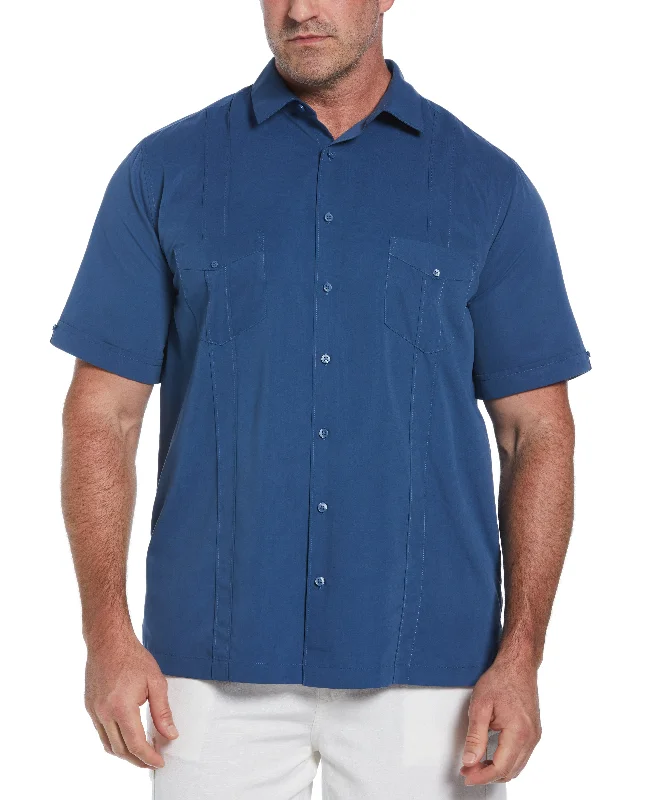 Big & Tall Two-Pocket Double Pintuck Shirt Elegant Classic Vintage