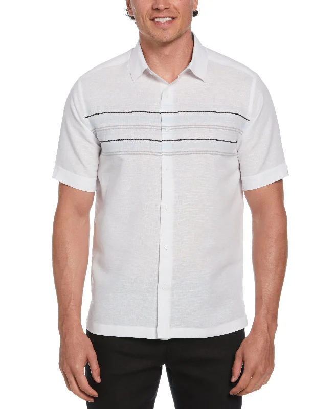 Linen Blend Chest Stripe Print Shirt Lace Blend Ribbed Blend Corduroy Blend