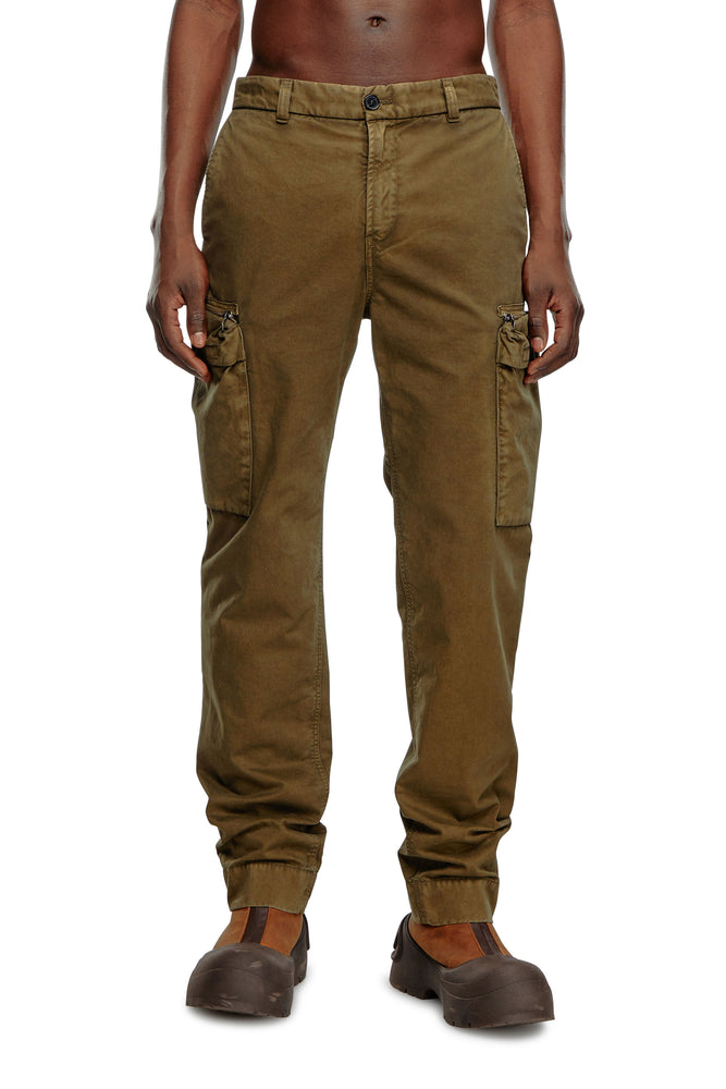 Pants in faded peachskin twill Casual Wide Pants