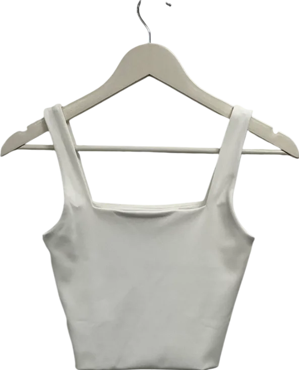 Klayd White Square Neck Tank Top UK XS cozy tank top
