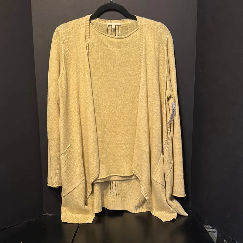 Eileen Fisher 2 Piece Linen Sweater - medium Lace Blend Ribbed Blend Corduroy Blend