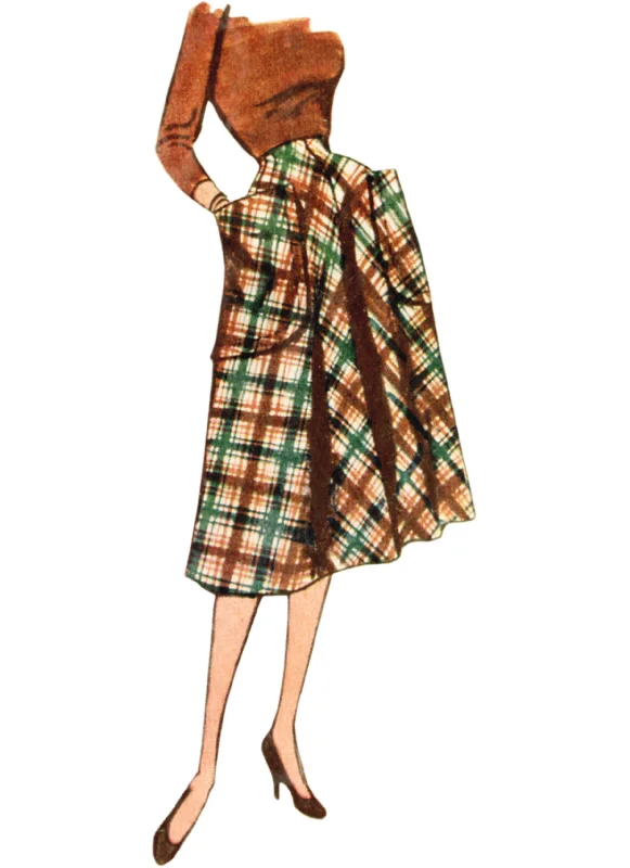 Simplicity Vintage Skirts S3016 a-line skirt cut