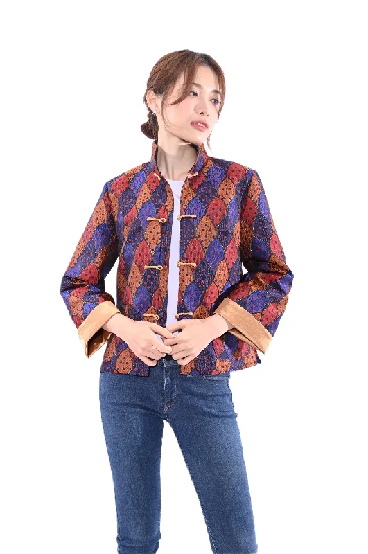 Line & Curve Jacket YL246-4 Front Pockets Side Pockets Patch Pockets