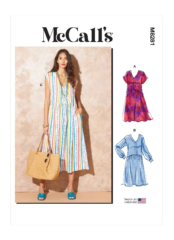 McCall's Pattern M8281 Misses' Dresses Tunics Fashionable chic