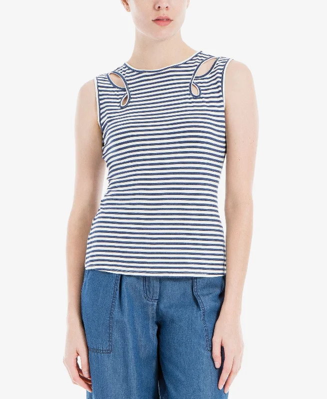 Max Studio London Cutout Tank Top fashionable tank top