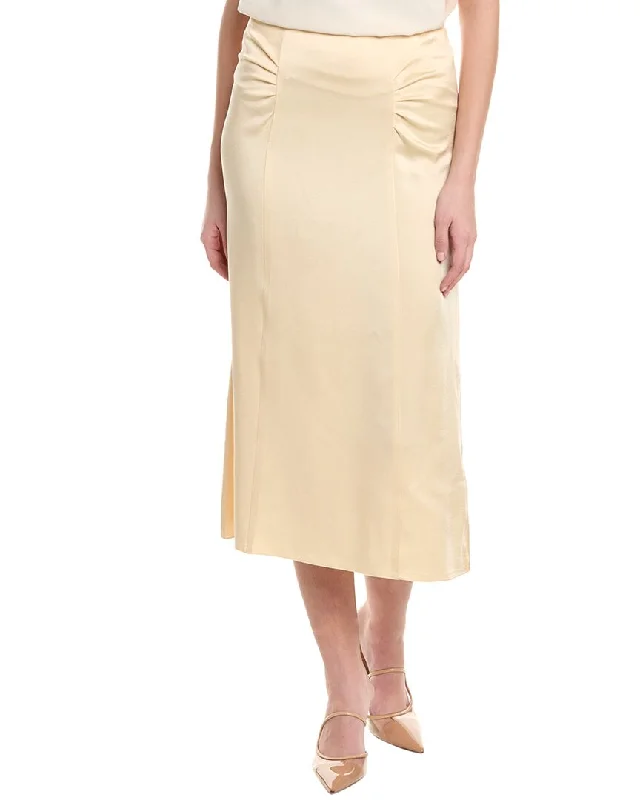 Hugo Boss Vaniki Midi Skirt velvet skirt plush