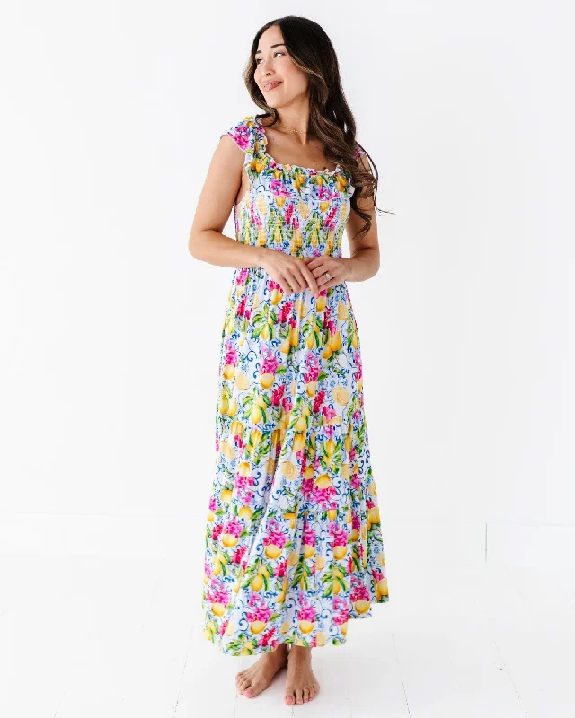 Carpe Lemon Women's Dress Elegant Long Evening