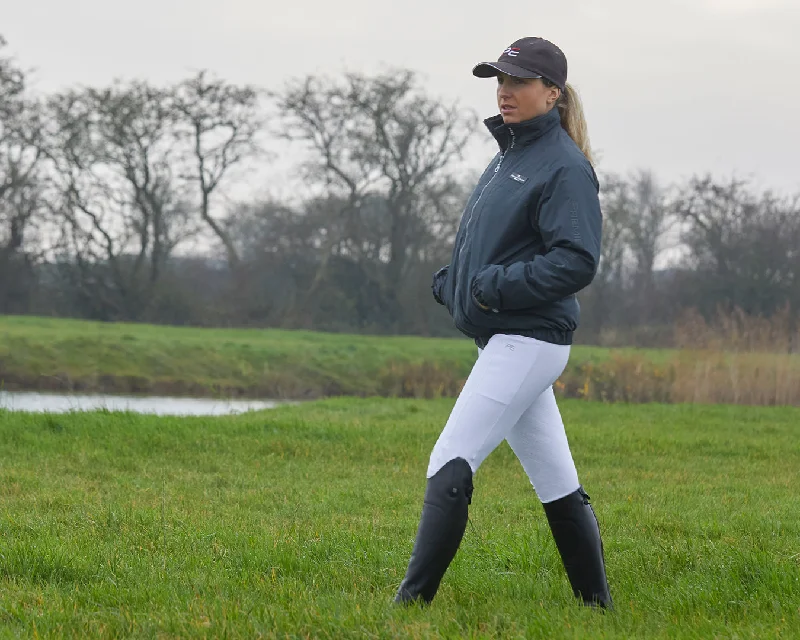 Premier Equine Pro Rider Unisex Jacket Grey Stand-Up Collar Roll-Neck Collar Turtle Neck