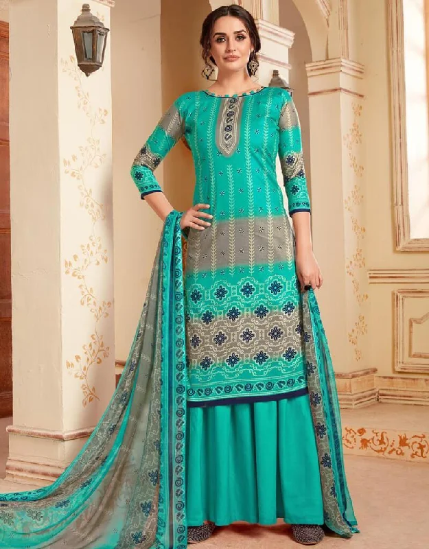 Multi Pure Cotton Palazzo Dress Tunics Ceremony elegant