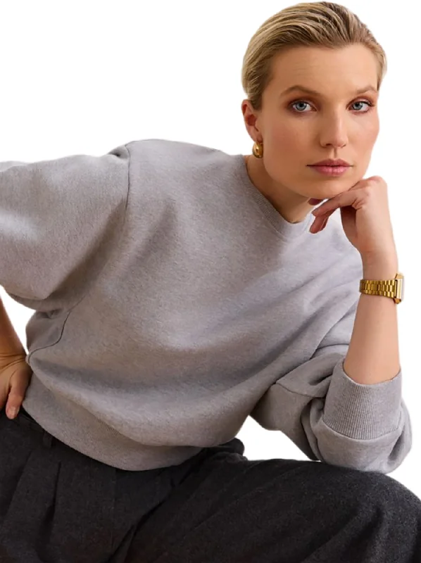 Zoe Padded Shoulder Sweater - Women's|-|Chandail à épaules matelassées Zoe - Femme Open Front Closed Front Wrap Front