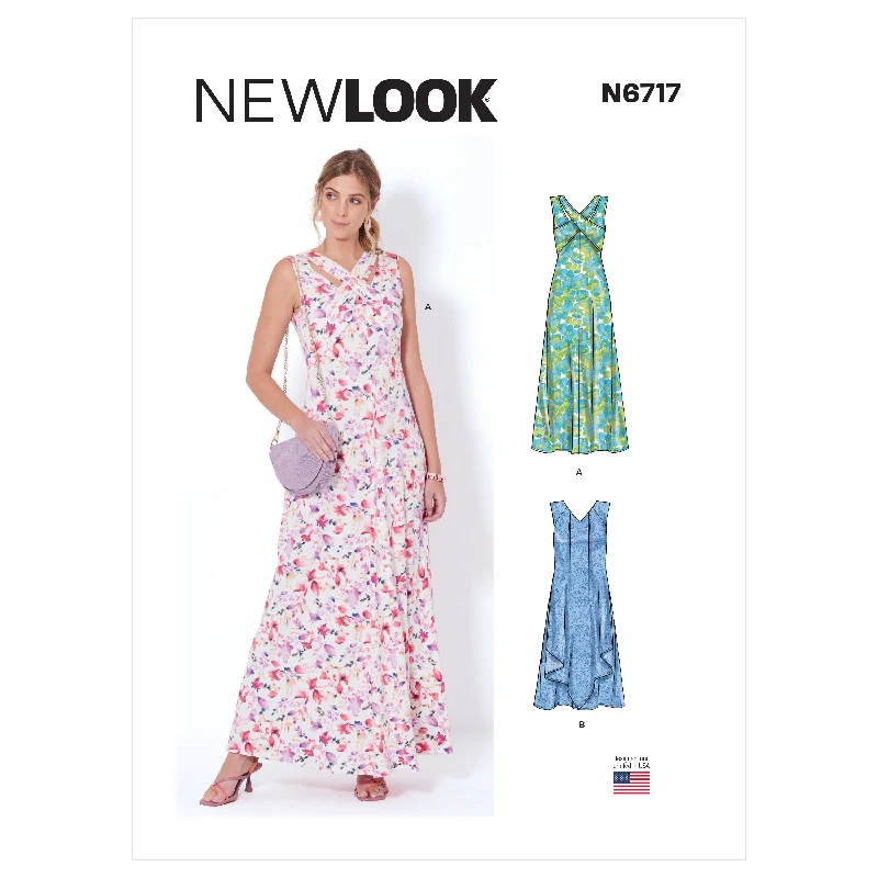 Newlook Pattern 6717 Misses' Knit Dresses Tunics Chinos classic