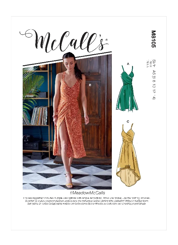 McCall's Pattern M8105 Misses' Dresses Tunics Mesh breathable