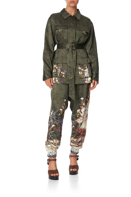 PATCH POCKET JACKET WATCHFUL WINGS Tiered Jacket Buttoned Jacket Zippered Jacket