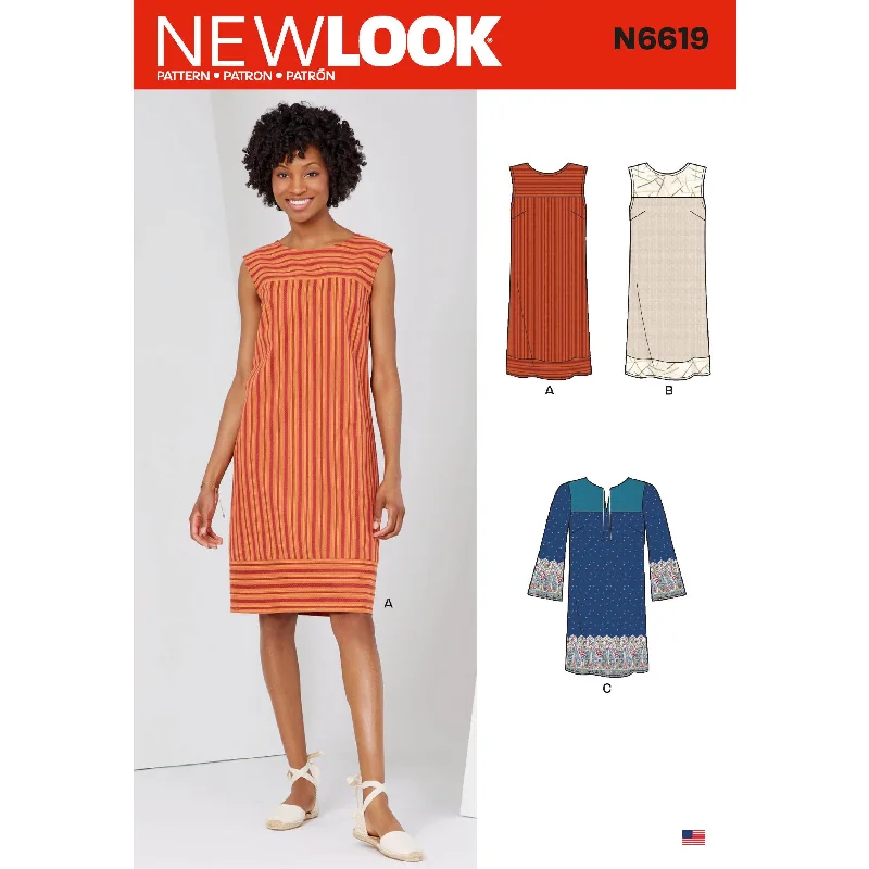 Newlook Pattern N6619 Misses' Dresses Tunics Modern contemporary