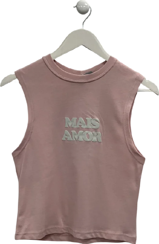 Cernucci Pink Amour Tank Top UK S fashionable tank top