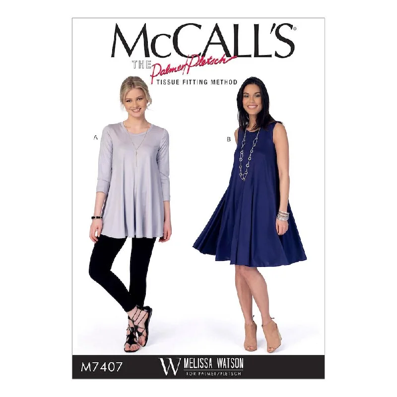 McCall's Pattern M7407 Misses' Top and Dress Tunics Review highly