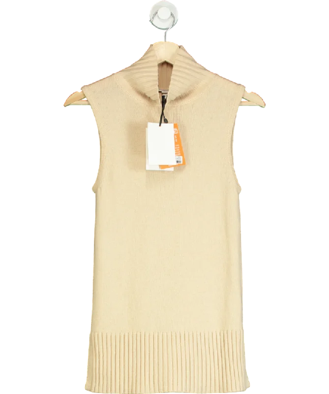LK Bennett Beige Frances Wool Blend Tank Top UK XS sage tank top