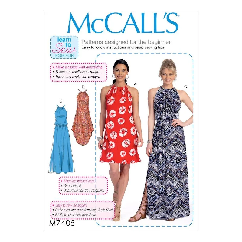 McCall's Pattern M7405 Misses' Dresses and belt Tunics Bestseller popular