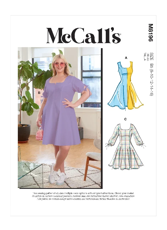 McCall's Pattern M8196 Misses' & Women's Dresses Tunics Favorite customer