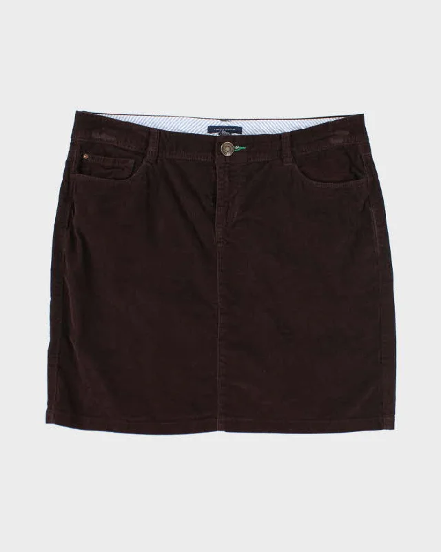 Tommy Hilfiger Brown Corduroy Skirt - M boho skirt vibe