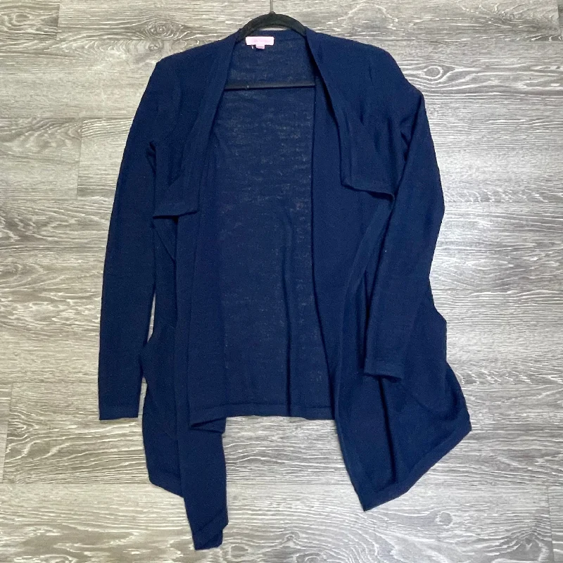 Lilly Pulitzer Waterfall Sweater - XS Boat Neck Shawl Collar Notched Collar