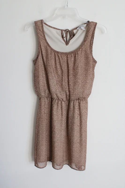 Speechless Leopard Print Chiffon Dress | S Tunics Vintage classic