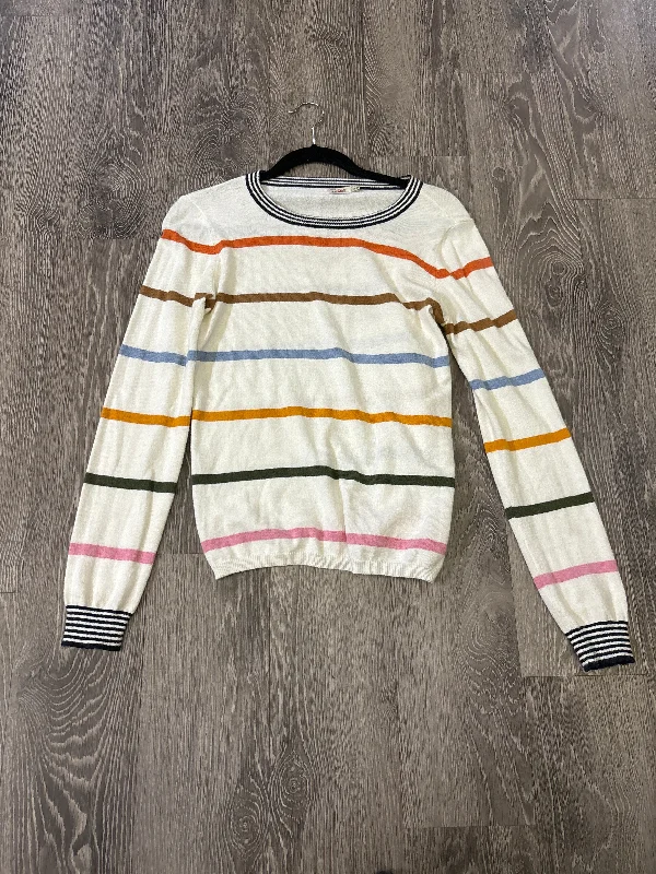 Faherty Striped Long Sleeve Sweater - XS Plaid Sweater Polka Dot Checkered