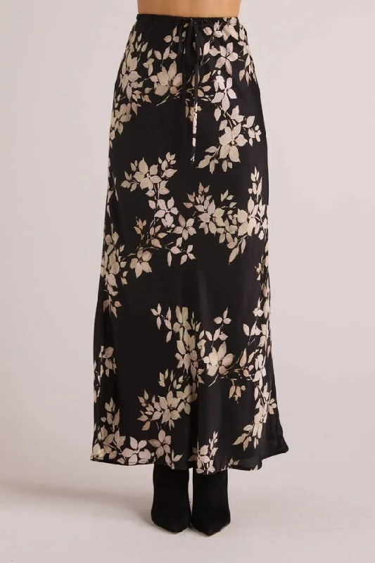 BELLA DAHL Bias Skirt With Tie chiffon skirt airy