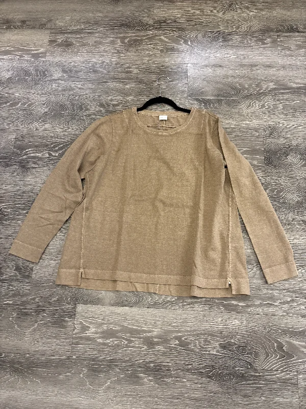 Poetry Hemp Fiber Crew Sweater - size 16 Herringbone Houndstooth Plaid