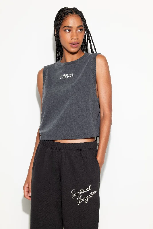 SG Logo Doheny Crop Tank gold tank top