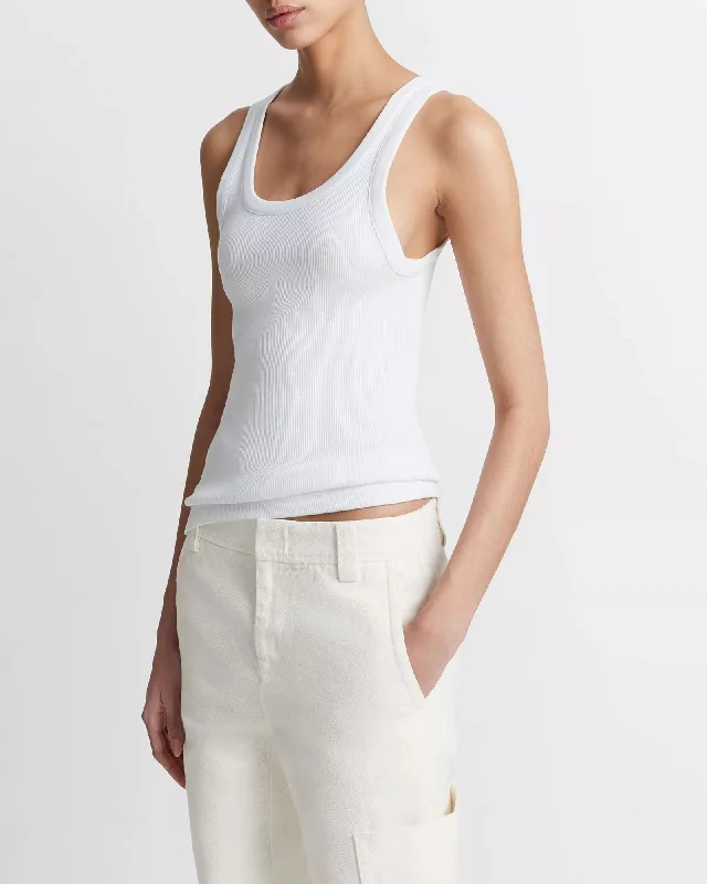 Scoop Neck Tank Top gold tank top