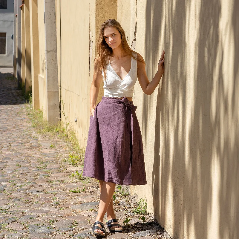 Linen Wrap Skirt Beverly summer skirt style